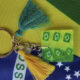Chaveiro de resina Brasil copa